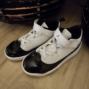 Nike Kids Black and White Jordans